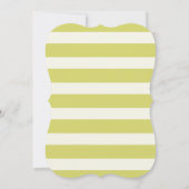 ライトグリーンレトロ付きクリスマスフクロウストライプル 招待状 (裏面)