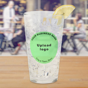 ライトグリーン丸型ビジネスブランドGlass Cup タンブラーグラス