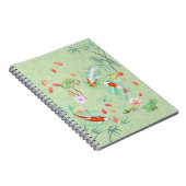 ライトグリーン日本のノートのウォーターガーデン ノートブック (右側)