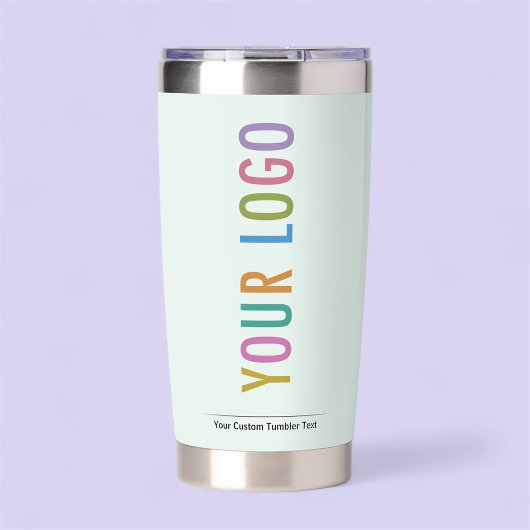 ライトグリーン絶縁タンブラー会社のロゴブランド 保温保冷タンブラー