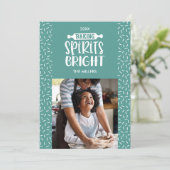 ライトグリーン |ホリデーベーキングスピリッツ明るい写真 シーズンカード (スタンド正面)