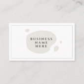 ライトグレイかわいいミニマルサロンコーヒーショップ ロイヤリティカード (正面)