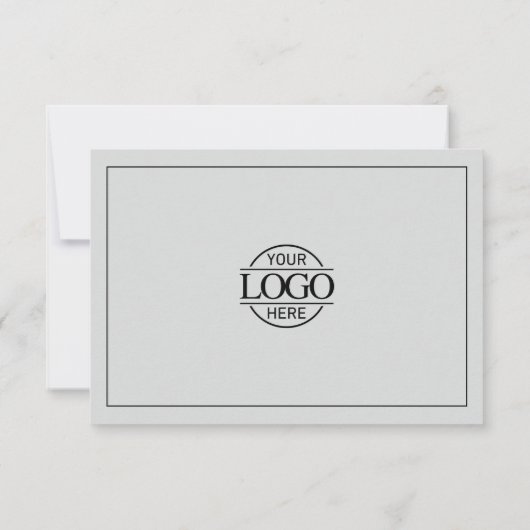 ライトグレイエレガントビジネスギフト証明書のロゴ (裏面)