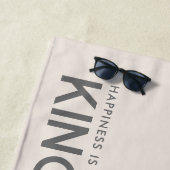 ライトグレイパーソナライズされたスローガンビーチタオル ビーチタオル (インサイチュ)