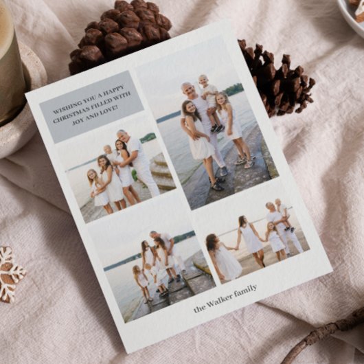 ライトグレイモダンニュートラル4エレガント枚 シーズンカード