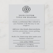 ライトグレイモダンビジネスロゴのプロモーション チラシ (正面)