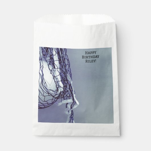 ライトグレイ10代のネット&バレーボールスポーツ フェイバーバッグ (正面)