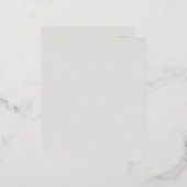 ライトグレイ#E6E6E6グレイ 箔シーズンポストカード (正面/裏面)