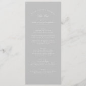 ライトグレクラシックーのフォーマル書結婚道 メニュー (正面)