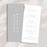 ライトグレミニマルイ白シンプル結婚 メニュー<br><div class="desc">ライトグレミニマルイ白シンプル結婚のメニュー。このメニューはスイートとユニークのコレクションの一結婚部であるPhrosne Rasデザイン。</div>