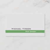 ライトグレーとグリーンシックとフォトプロフェッショナル 名刺 (正面)