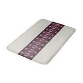 ライトグレーとピンクの豪華なプラムパープル バスマット (アングル)