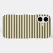 ライトグレーとホワイトのかわいい横ストライプ Case-Mate iPhoneケース (裏面 (横))