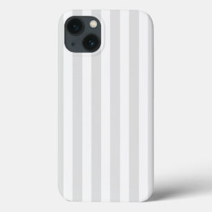 ライトグレーとホワイトキャンディストライプーのCase-Mate iPhon iPhone 13ケース