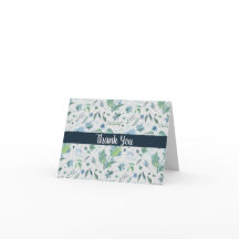 ライトグレーに水彩ブルーの花柄オーダーメイド