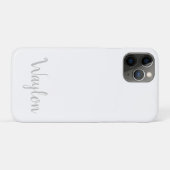 ライトグレーのウェロンの名前 Case-Mate iPhoneケース (裏面(横))