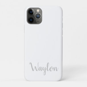 ライトグレーのウェロンの名前 iPhone 11 PROケース