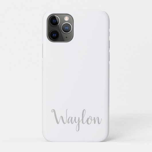 ライトグレーのウェロンの名前 Case-Mate iPhoneケース (裏)