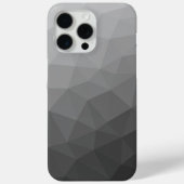 ライトグレーのグラデーション幾何学メッシュパターン Case-Mate iPhoneケース (裏面)