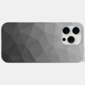 ライトグレーのグラデーション幾何学メッシュパターン Case-Mate iPhoneケース (裏面 (横))