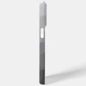 ライトグレーのグラデーション幾何学メッシュパターン Case-Mate iPhoneケース (裏面 / 右)
