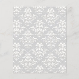 ライトグレーのダマスク柄スクラップブック