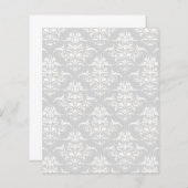 ライトグレーのダマスク柄スクラップブック (正面/裏面)