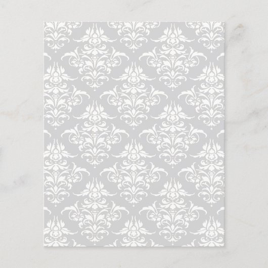 ライトグレーのダマスク柄スクラップブック (正面)
