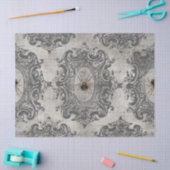 ライトグレーの切り離し上の大きい枠スパイダー 薄葉紙 (クラフト)