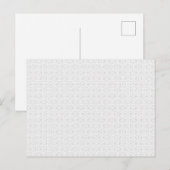 ライトグレーの幾何学タイル柄 案内ポストカード (正面/裏面)