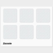 ライトグレーの幾何学フラワーパターン スクエアシール (シート)
