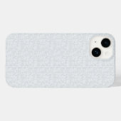 ライトグレーの幾何学フラワーパターン Case-Mate iPhoneケース (裏面 (横))