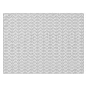 ライトグレーの抽象芸術図形パターン テーブルクロス (正面(横))