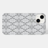 ライトグレーの抽象芸術図形パターン Case-Mate iPhoneケース (裏面 (横))
