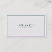 ライトグレーアンドブループロフェッショナル モダン 名刺 (正面)