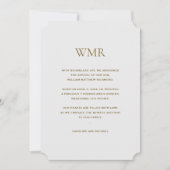 ライトグレーイニシャルボーイ誕生 案内状 (正面)