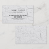 ライトグレーウォールプレーンシンプル魅力的スタイリッシュ 名刺 (正面/裏面)