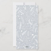 ライトグレーシックモダンニュートラル5枚エレガント写真 シーズンカード (裏面)