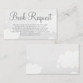 ライトグレースタースカイブックリクエストカード 名刺 (正面/裏面)