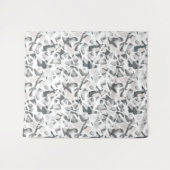 ライトグレースポット抽象芸術斑点パターン タペストリー (正面(横))