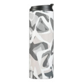 ライトグレースポット抽象芸術斑点パターン タンブラー (回転左)