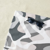 ライトグレースポット抽象芸術斑点パターン ビーチタオル (インサイチュ)