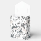 ライトグレースポット抽象芸術斑点パターン フェイバーボックス (オープン)