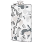 ライトグレースポット抽象芸術斑点パターン フラスク (左)