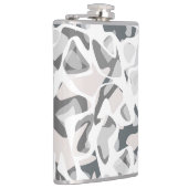 ライトグレースポット抽象芸術斑点パターン フラスク (右)