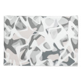 ライトグレースポット抽象芸術斑点パターン 枕カバー (裏面)