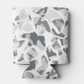 ライトグレースポット抽象芸術斑点パターン 缶クーラー (裏面)