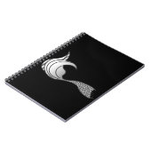 ライトグレーマーメイドテール – 文字なし ノートブック (左側)