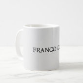 ライトグレーミニマリスト平野モダン コーヒーマグカップ (正面左)