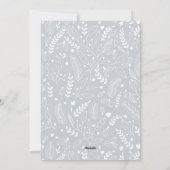 ライトグレーモダンニュートラル5枚エレガント写真 シーズンカード (裏面)